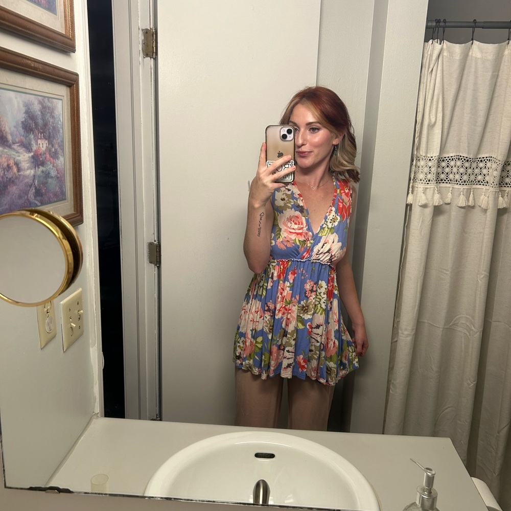 Matilda Jane Blue Floral Tank